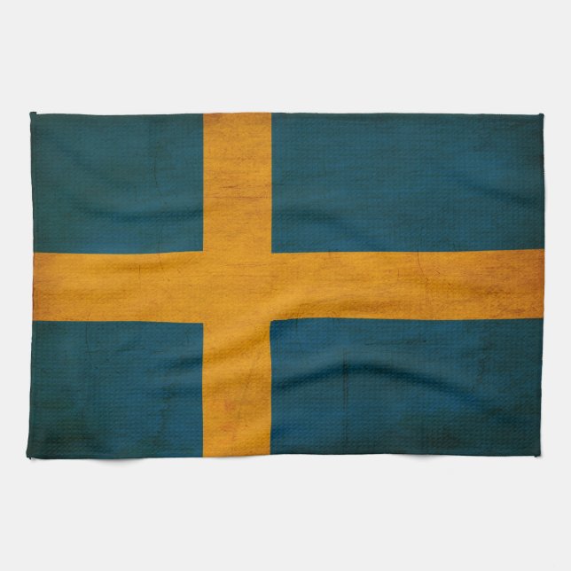 Sweden Flag Tea Towel (Horizontal)