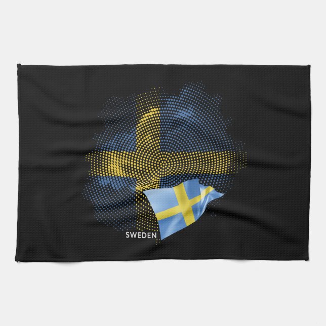 Sweden flag tea towel (Horizontal)