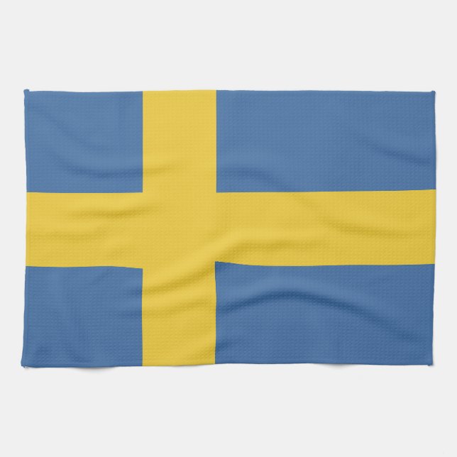 Sweden flag tea towel (Horizontal)