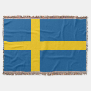 Sweden Flag Throw Blanket