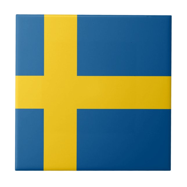 Sweden Flag Tile (Front)