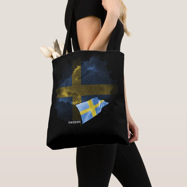 Sweden flag tote bag (Close Up)