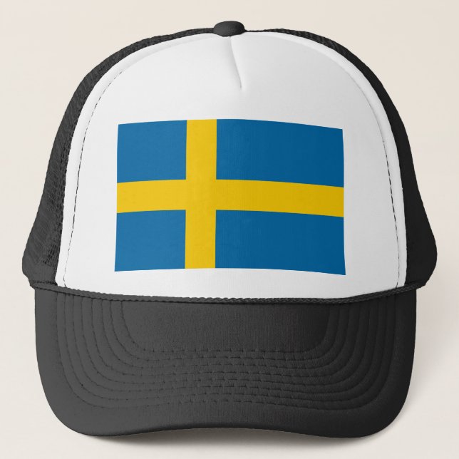 Sweden Flag Trucker Hat (Front)