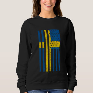 Sweden Flag USA Swedish Sverige Svenska Stockhol Sweatshirt