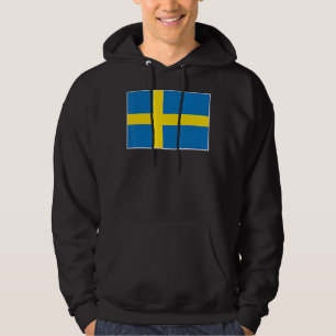 Sweden Flag With Vintage Swedish National Colours Hoodie