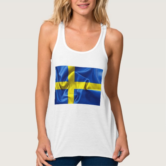 Sweden Flag Women's Tank Top (Front)
