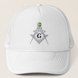 Sweden freemasonry sign trucker hat