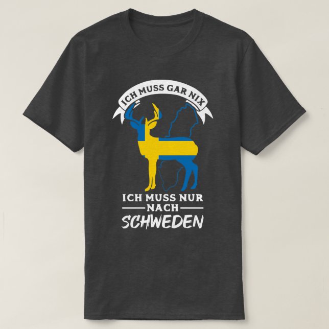 Sweden Gift Stockholm Swedish Malmo Fika T-Shirt (Design Front)