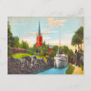 Sweden Gota canal, 1925 Postcard