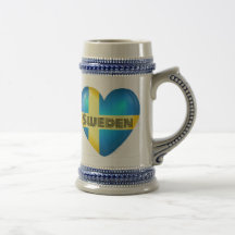 Sweden Heart Flag