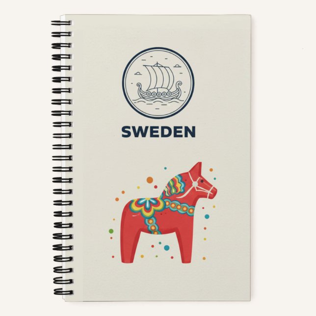 Sweden Heritage & Nordic Travel Photo Archive Notebook (Front)