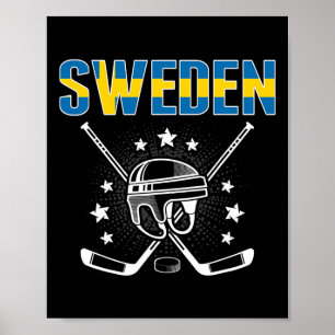 Sweden Ice Hockey Lovers Jersey - Swedish Hockey T Poster