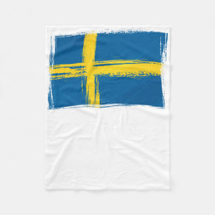 Sweden Loves Basketball Fleece Blanket