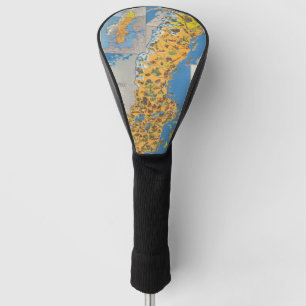 Sweden Map Golf Head Cover
