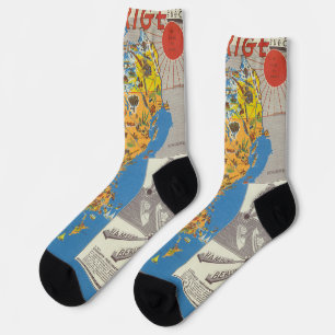 Sweden Map Socks