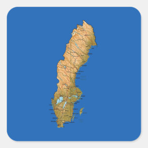 Sweden Map Sticker