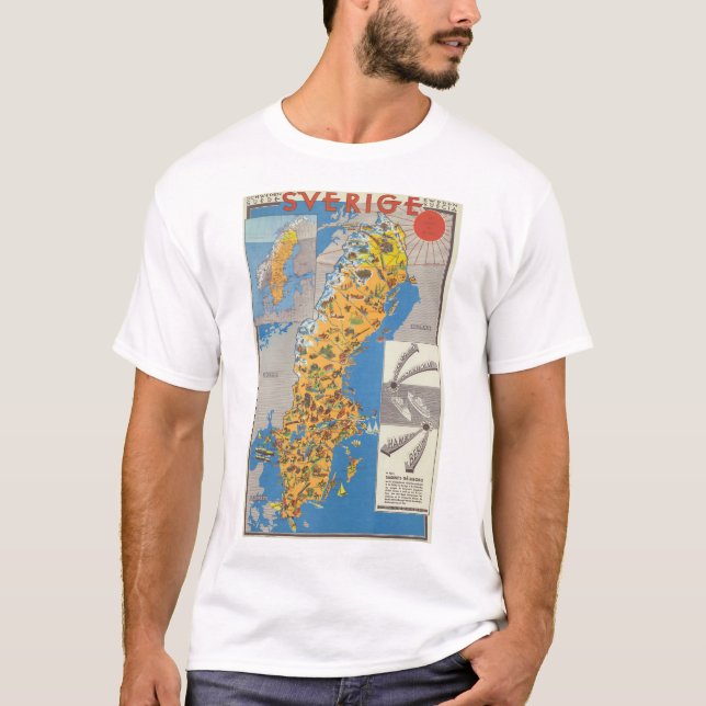 Sweden Map T-Shirt (Front)