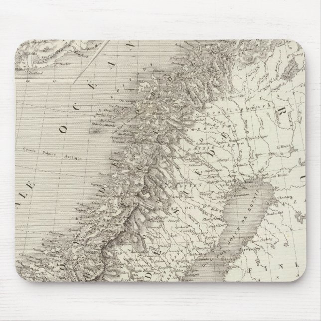Sweden, Norway, and Denmark Mouse Pad (Front)