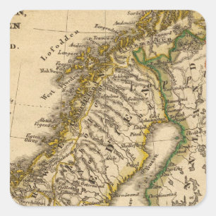 Sweden, Norway, and Finland Square Sticker