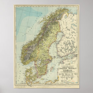 Sweden, Norway, Denmark Poster