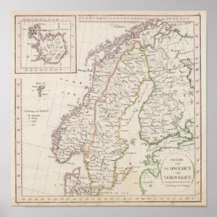 Sweden, Norway, Iceland Poster