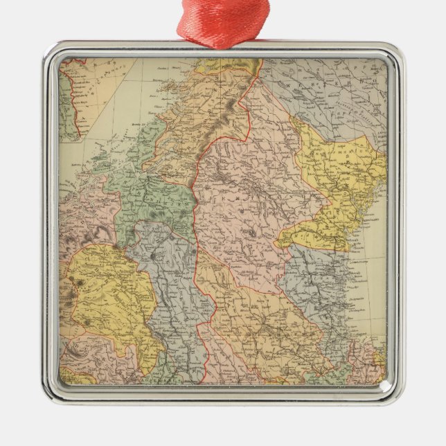 Sweden, Norway Metal Tree Decoration (Front)