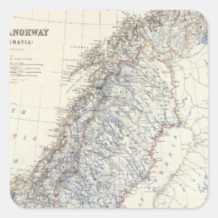 Sweden, Norway Square Sticker