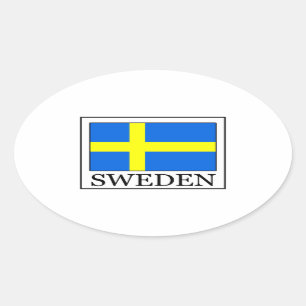 Sweden Oval Sticker