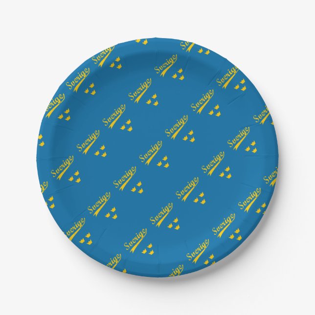 Sweden Paper Plate (Front)