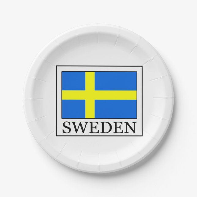 Sweden Paper Plate (Front)
