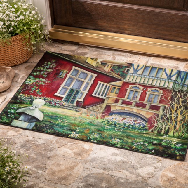 Sweden, Picturesque Falun Red Landscape Doormat (Creator Uploaded)