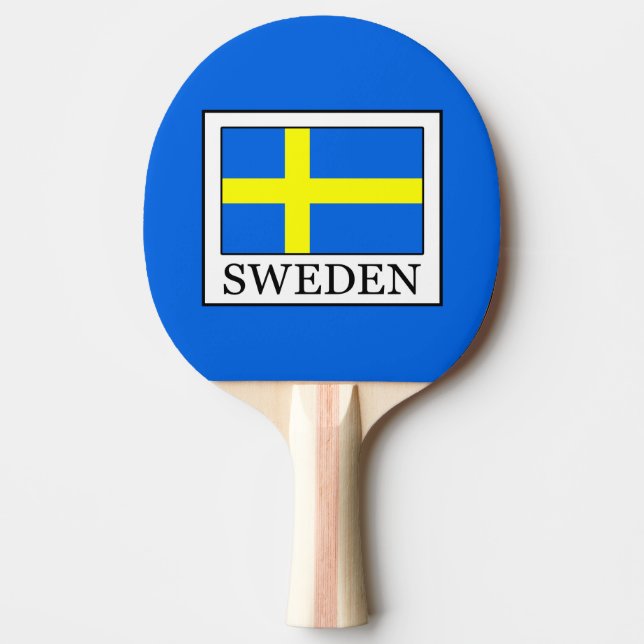 Sweden Ping Pong Paddle (Front)