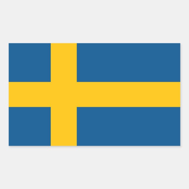 Sweden Rectangular Sticker (Front)