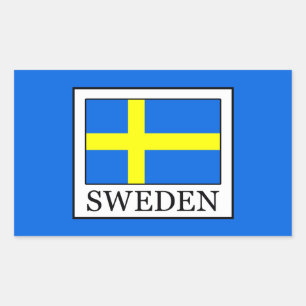 Sweden Rectangular Sticker
