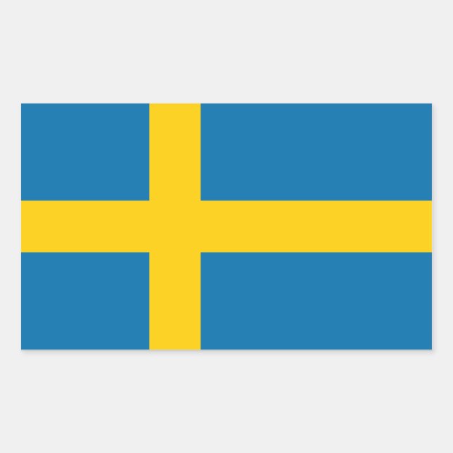 Sweden Rectangular Sticker (Front)