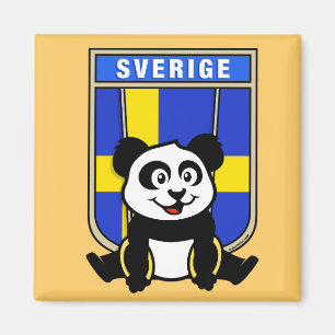 Sweden Rings Panda Magnet