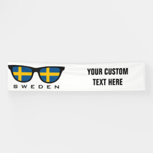 Sweden Shades custom text & color banner