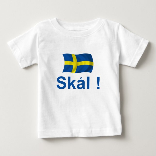 Sweden Skal! Baby T-Shirt (Front)