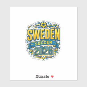 Sweden Soccer 2026 Soccer Bold Country Typography 