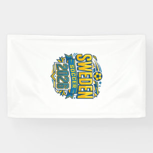 Sweden Soccer 2026 Soccer Bold Country Typography  Banner