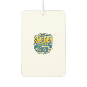 Sweden Soccer 2026 Soccer Bold Country Typography Car Air Freshener