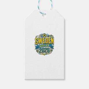 Sweden Soccer 2026 Soccer Bold Country Typography  Gift Tags