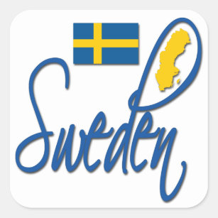 Sweden Square Sticker