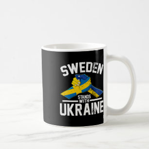 Sweden Stands With Ukraine Ukrainian Swedish Flag Coffee Mug