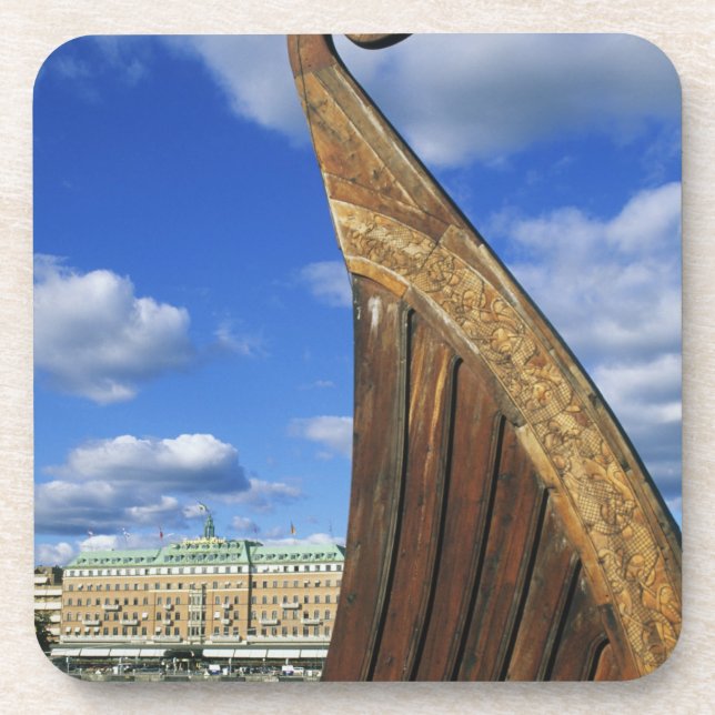 Sweden, Stockholm, harbour, from Gamla Stan, Coaster (Front)