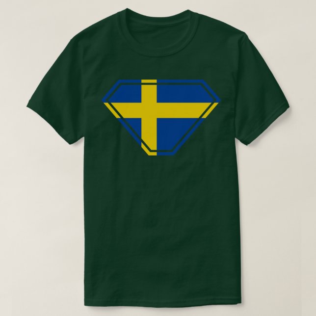 Sweden SuperEmpowered Shield T-Shirt (Design Front)