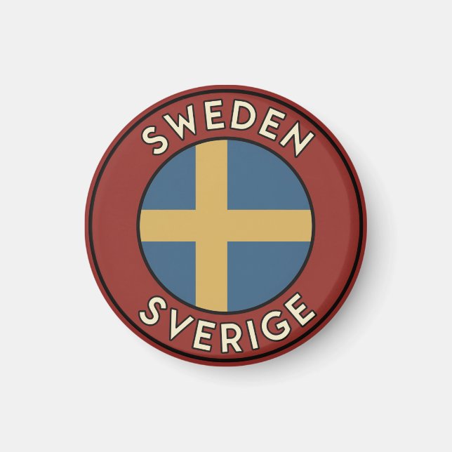 Sweden Sverige Magnet (Front)