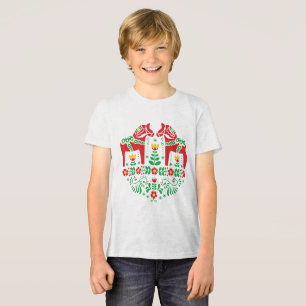 Sweden Sverige Viking Norden Scandinavia Midsommar Tri-Blend Shirt