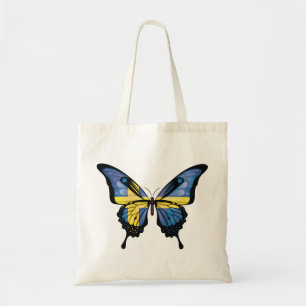 Sweden Swallowtail Butterfly Flag Tote Bag