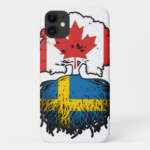 Sweden Swedish Canadian Canada Tree Roots Flag Case-Mate iPhone Case